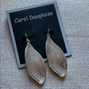 Silver statement earrings